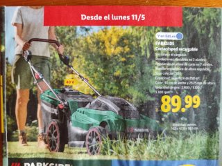 Cortacésped Parkside 40V Recargable