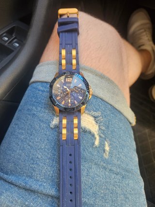 Reloj Guess hombre Azul y Dorado