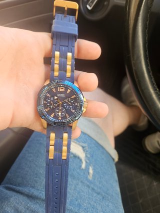 Reloj Guess hombre Azul y Dorado