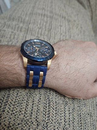 Reloj Guess hombre Azul y Dorado