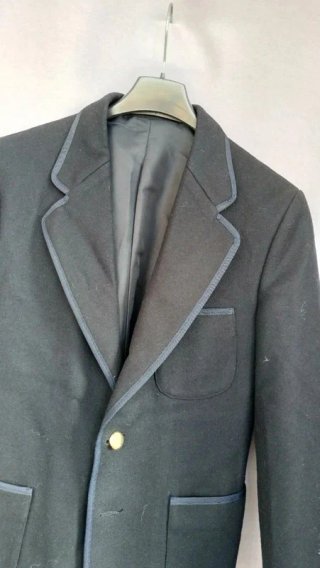 Giacca Blazer Sartoriale Blu Navy lana vintage M