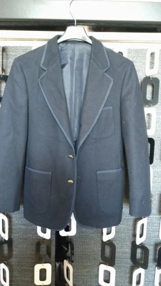 Giacca Blazer Sartoriale Blu Navy lana vintage M
