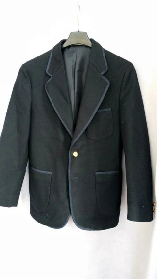 Giacca Blazer Sartoriale Blu Navy lana vintage M
