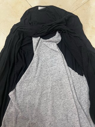 Jersey premamá y lactancia negro/gris