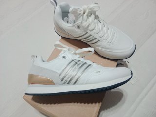 Zapatillas Pepe Jeans Blancas y Doradas