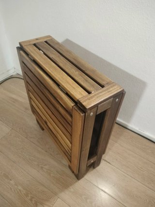 Mesa plegable madera exterior Ikea