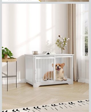 Casa madera para mascotas blanca