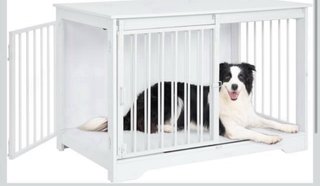 Casa madera para mascotas blanca