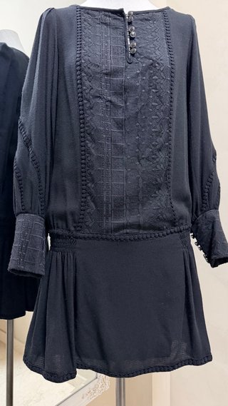 Vestido corto negro Mango Suit