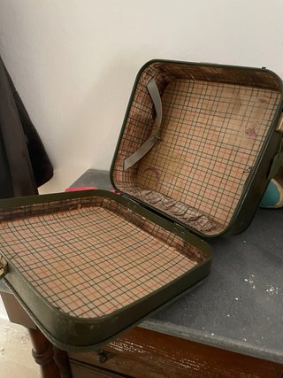 Maletas vintage de piel marrones