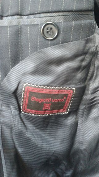 Giacca Laura Biagiotti Uomo Blu Navy LARGE VINTAGE