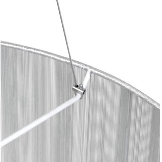 Lampadario moderno tessuto e plastica