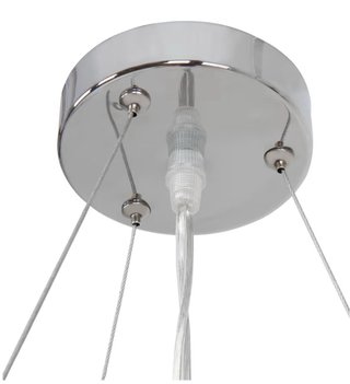 Lampadario moderno tessuto e plastica