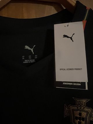 Camiseta Portugal Mundial 26 Puma Negra