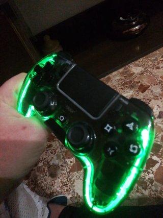 Mando PS4 Transparente Personalizable