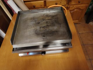 Plancha de gas industrial