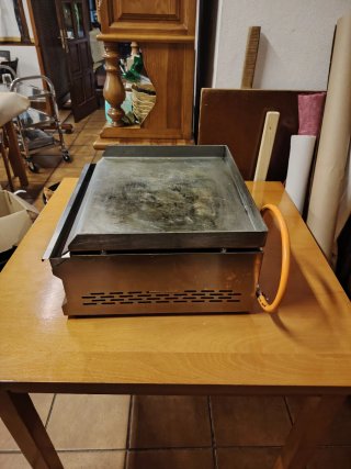 Plancha de gas industrial