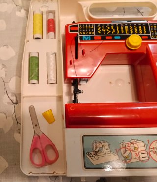 Máquina de coser infantil Roman, manual y eléctric