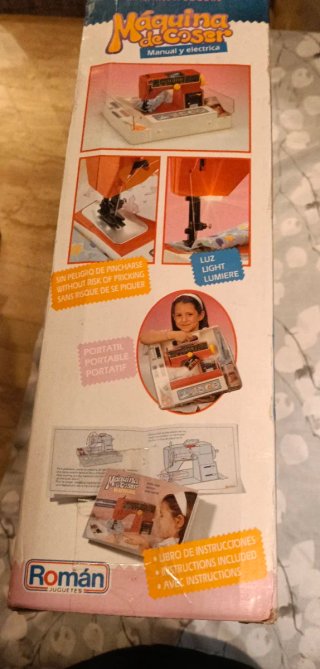 Máquina de coser infantil Roman, manual y eléctric