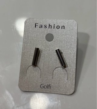 Pendientes Golfi plateados