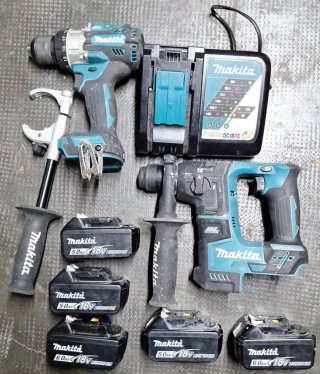 Kit Makita Taladro y Rotomartillo Batería