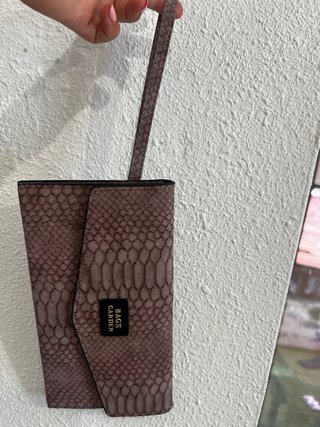 Cartera monedero efecto piel serpiente