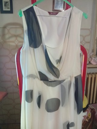 Max Mara vestito estivo in seta pois