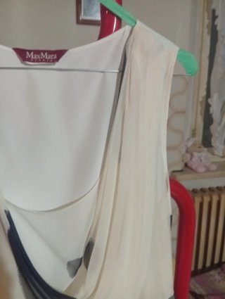 Max Mara vestito estivo in seta pois