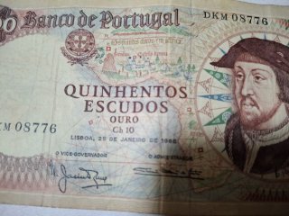 Billete 500 Escudos Portugal 1966 Expectacular!!