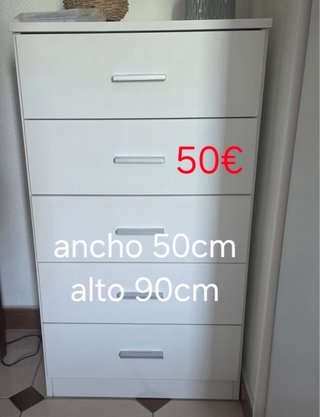 Cajonera blanca 50x90cm