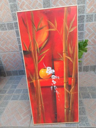 Cuadro bambú marco fino 71x31 cm Nº 2