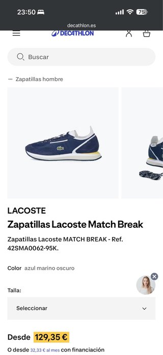 Lacoste Running combinada Azul T.42 (17)