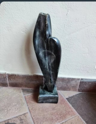 Scultura Devotion cera Etnica Volti Argento