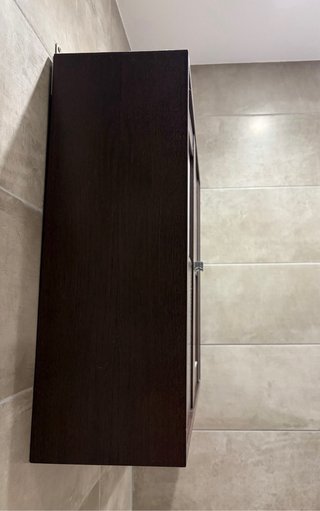 Armario de baño madera y cristal
