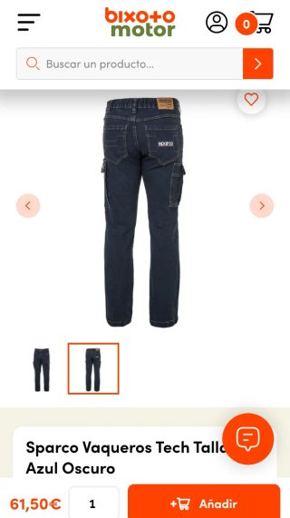 Pantalon  vaquero de trabajo sparco tech