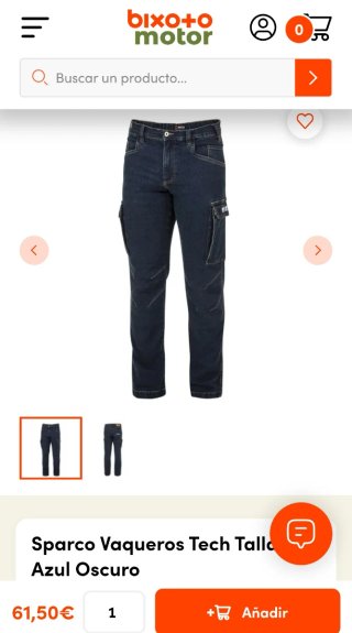 Pantalon  vaquero de trabajo sparco tech