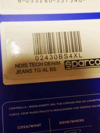 Pantalon  vaquero de trabajo sparco tech