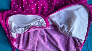 Costume sopra Premaman Pois Viola