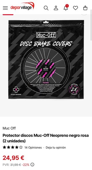 Protector discos freno Muc Off (2 unidades) Nuevo