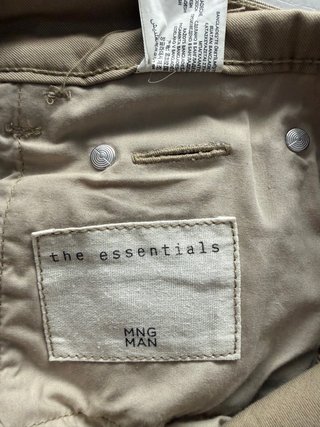 Pantalones chinos beige Mango Man Pisa 5 Pockets