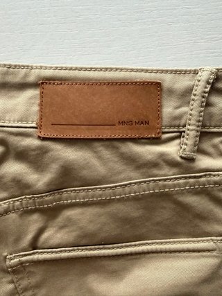 Pantalones chinos beige Mango Man Pisa 5 Pockets