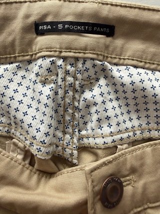 Pantalones chinos beige Mango Man Pisa 5 Pockets