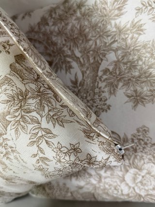 Set 2 Cuscini 45x45 Toile de Jouy Beige