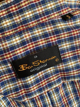 Camisa granate cuadros hombre Ben Sherman