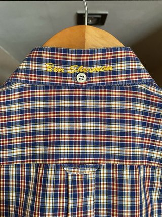 Camisa granate cuadros hombre Ben Sherman