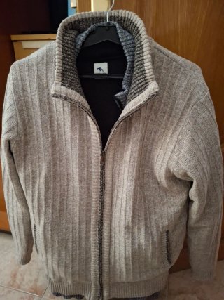 Chaqueta de punto caballero con cremallera