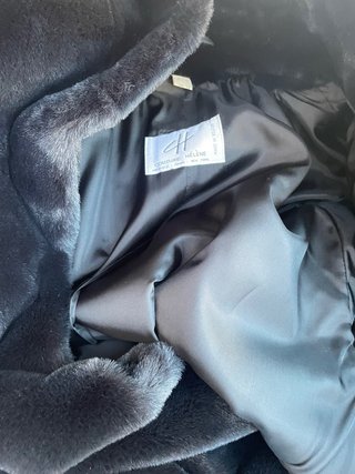 Abrigo de cuero COUTURE HÉLÈNE negro