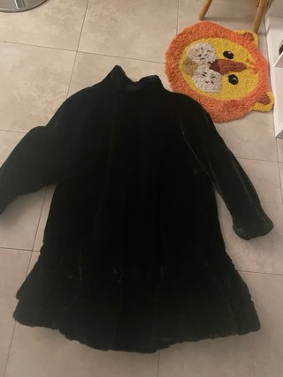 Abrigo de cuero COUTURE HÉLÈNE negro