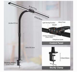 Flexo LED escritorio pinza