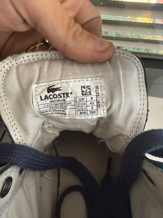 Lacoste 100% Piel T.42 Verde (17)